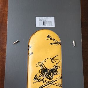 Yellow Skull Golf Driver Cover